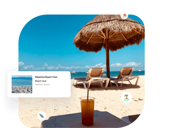 Booking system for beach clubs