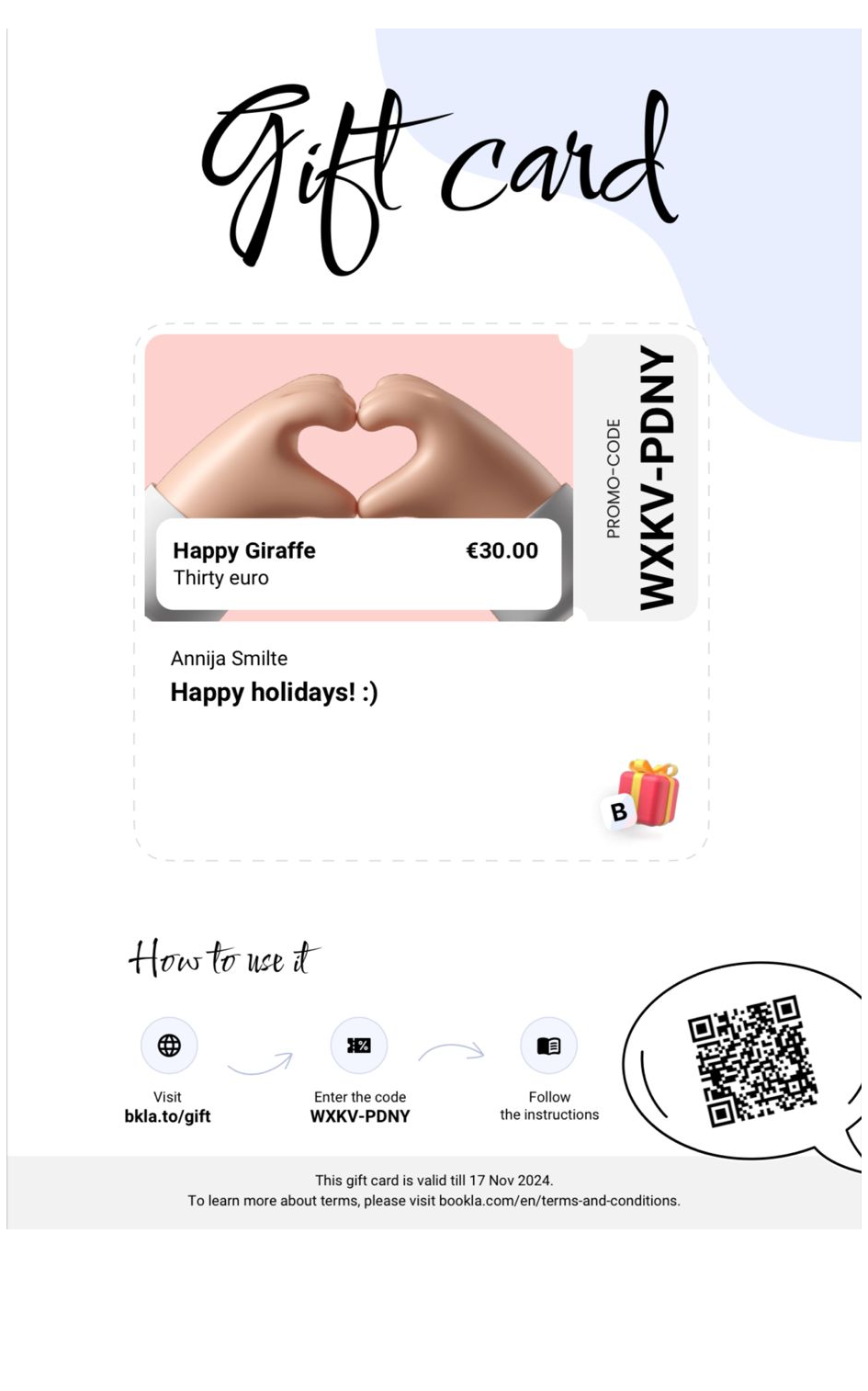 gift card pdf