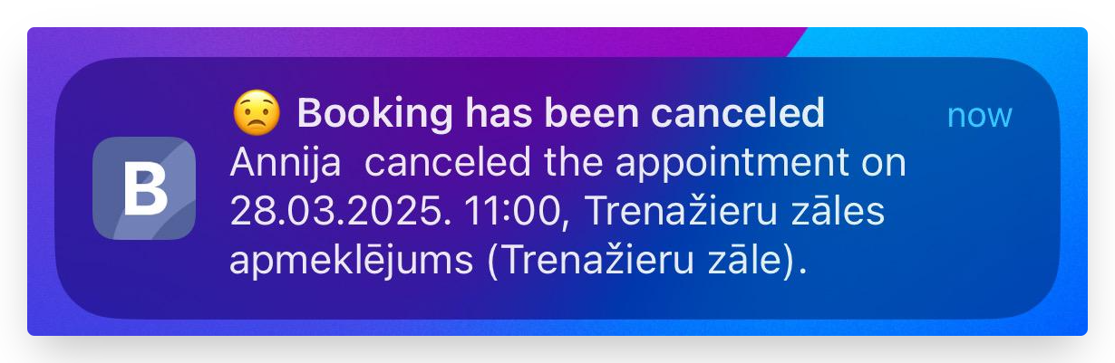 canceled reservation