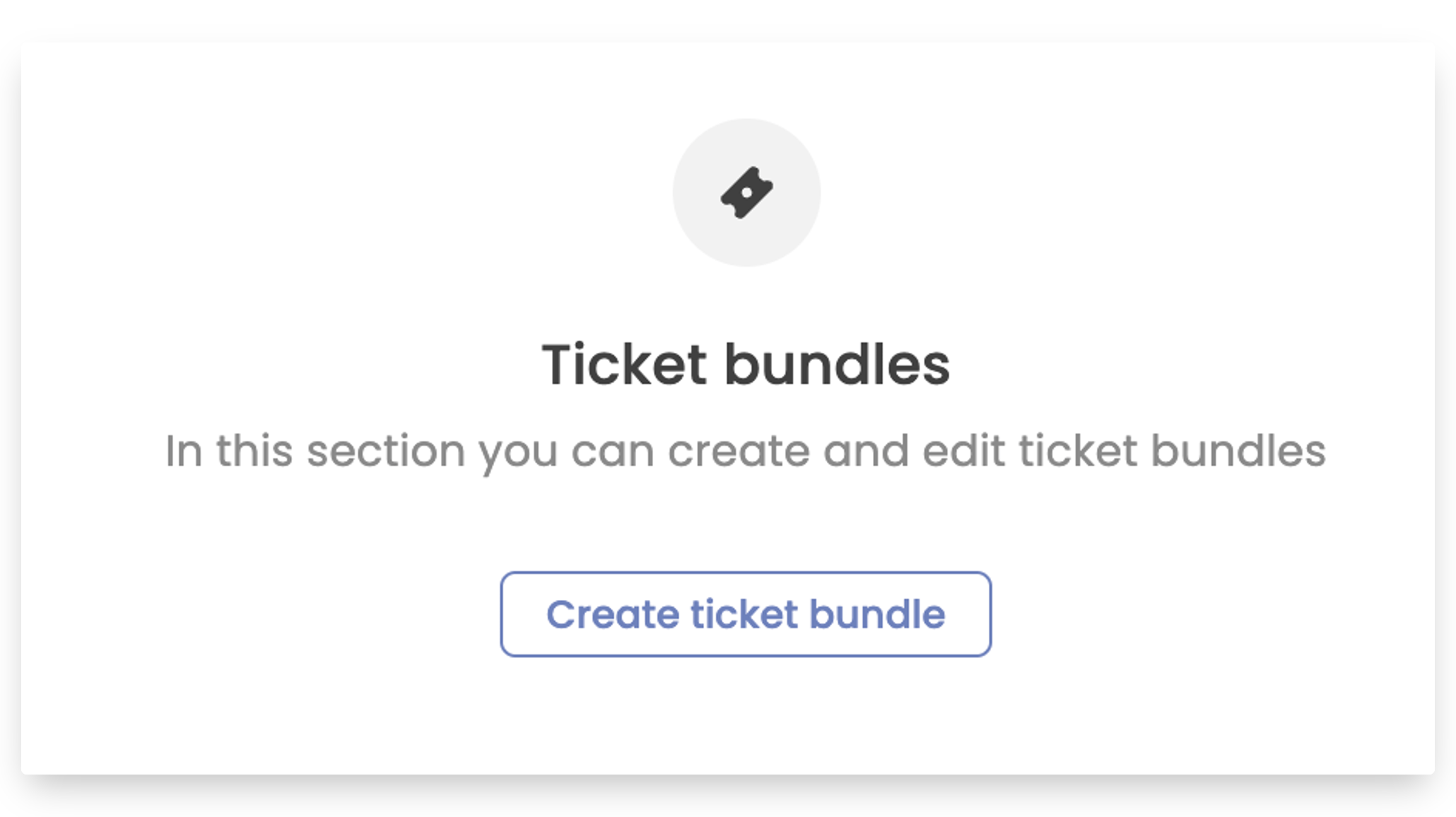 Ticket Bundles