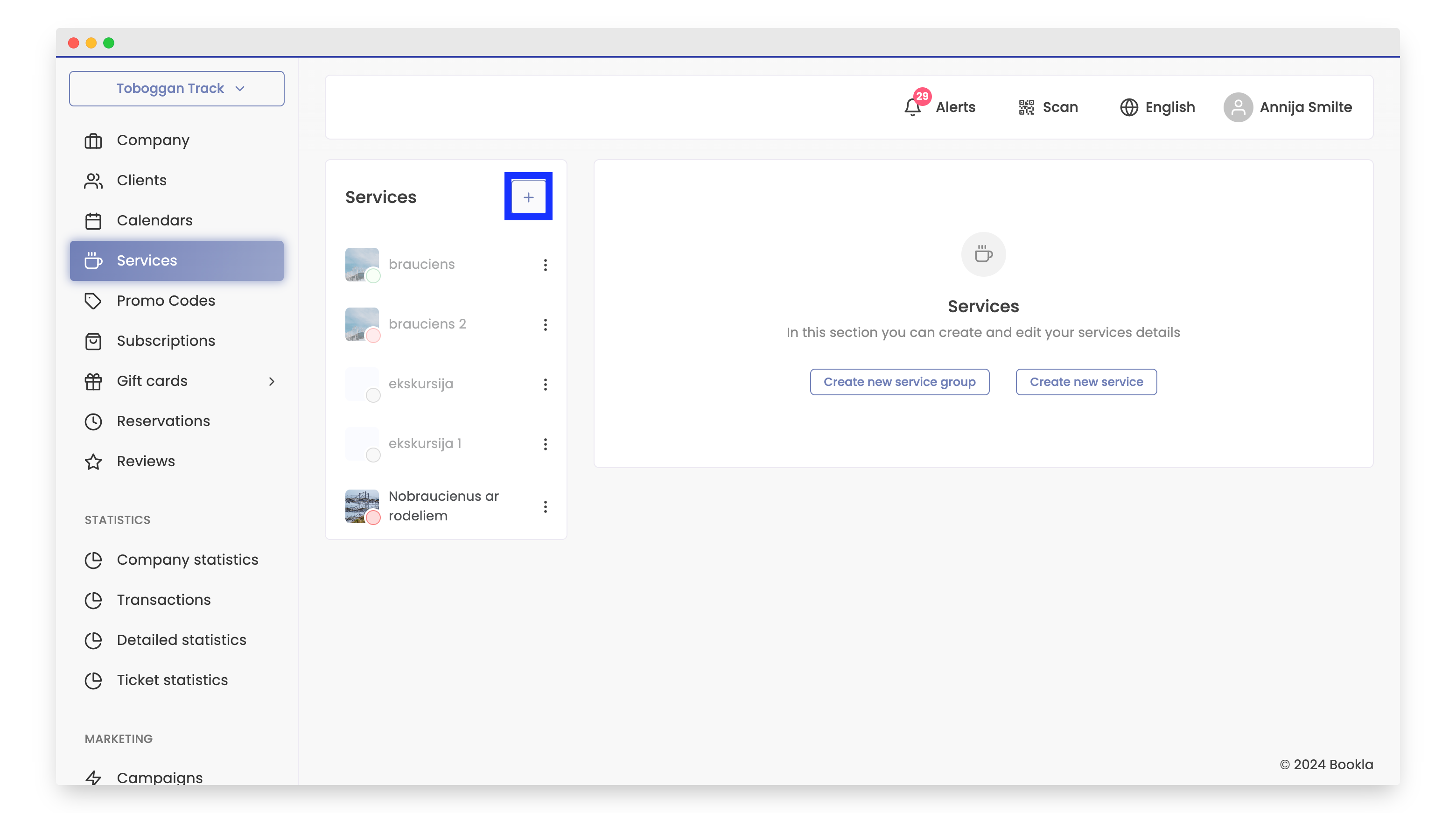 Creating Service Group