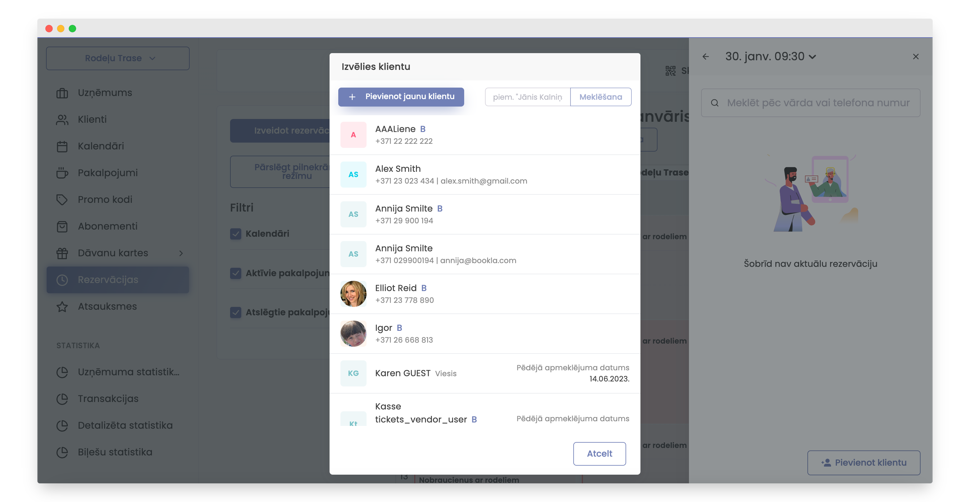 pievienot jaunu klientu