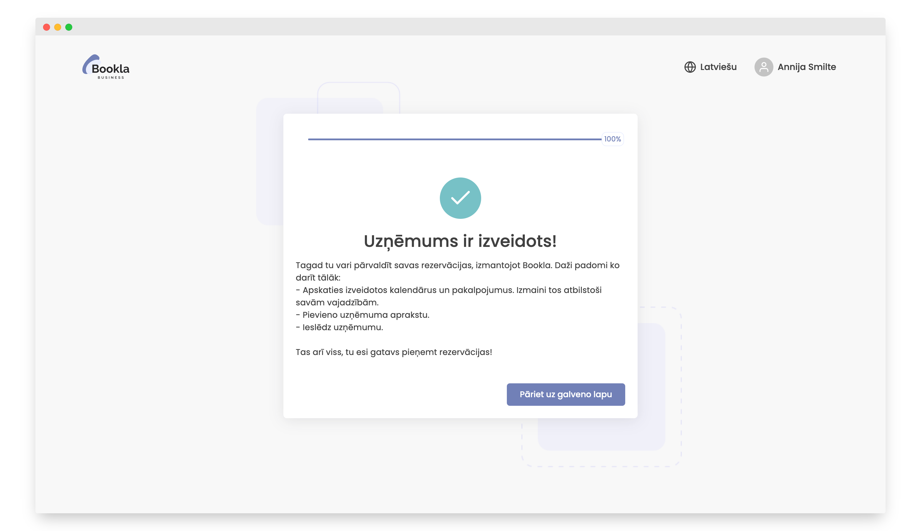 uzņēmums izveidots
