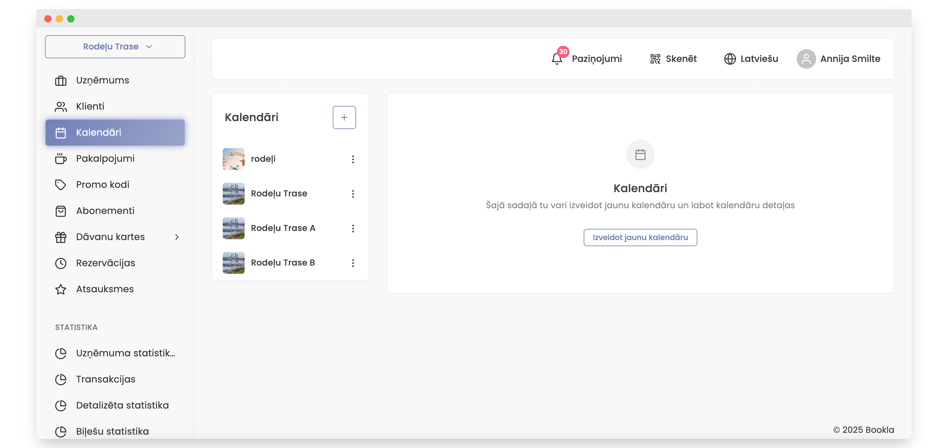 kalendārs izdzēsts