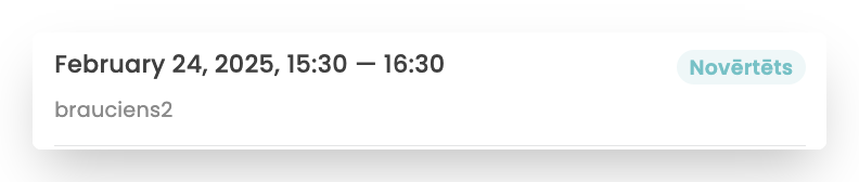 Bookla atsauksme atstāta