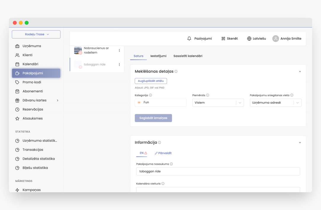 Meklēšanas informācija
